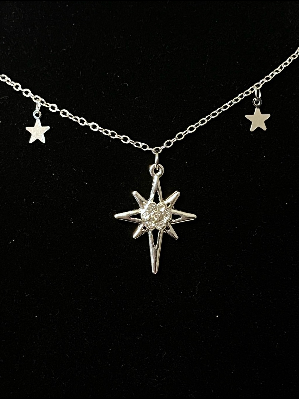 Hand Crafted Silver Star Charm Necklace - Picture 4 of 4